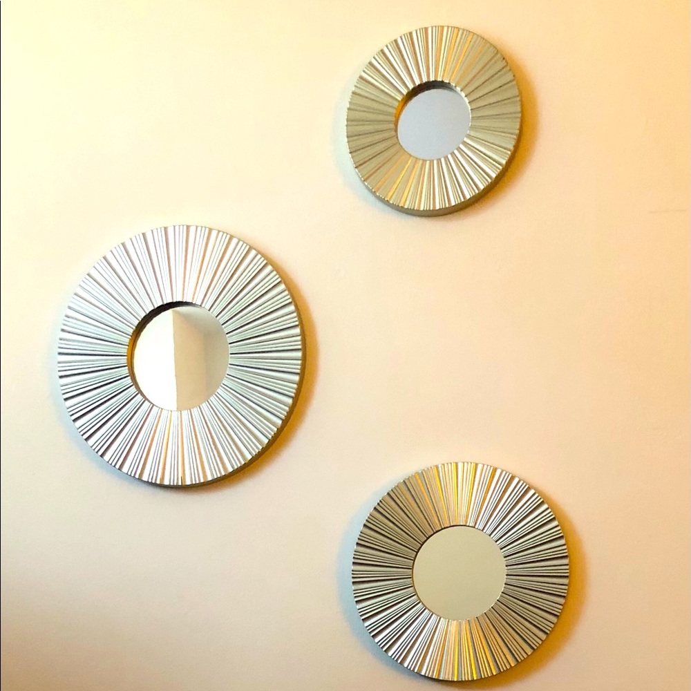 Set of three mirrors
